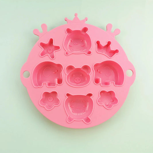 Cartoon Animal Star Flower Silicone Steaming Mold