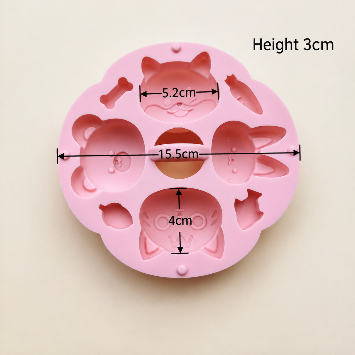 Cat Bunny Animal Silicone Steaming Mold