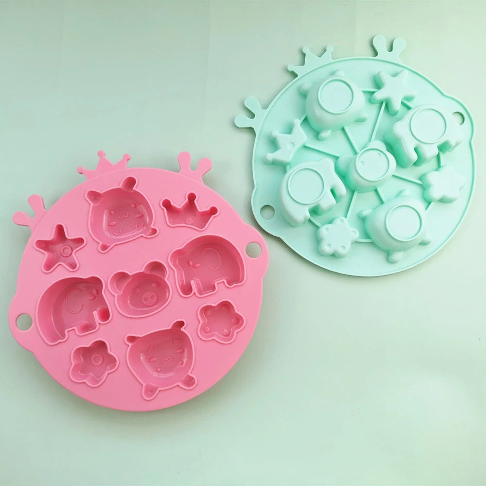 Cartoon Animal Star Flower Silicone Steaming Mold