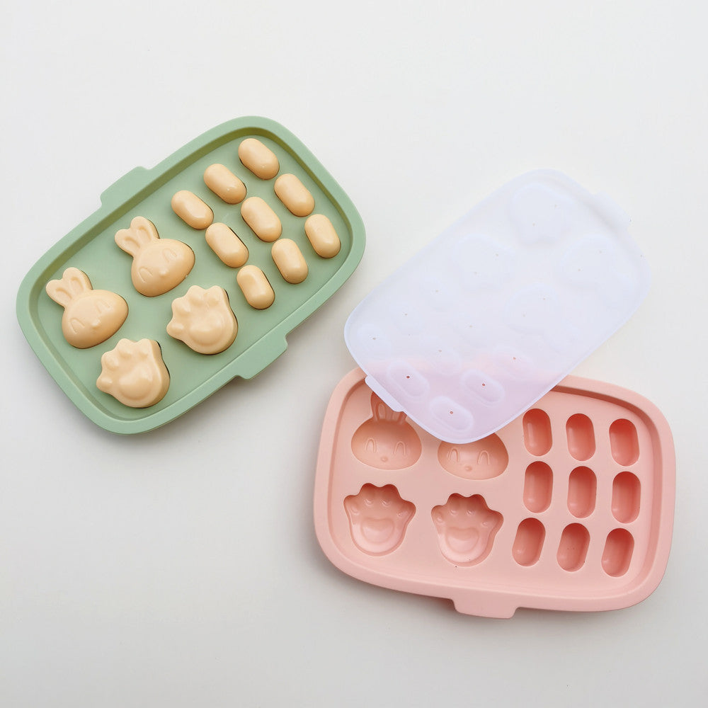 Rabbit Bear Paw Silicone Steaming Mold for Baby Food