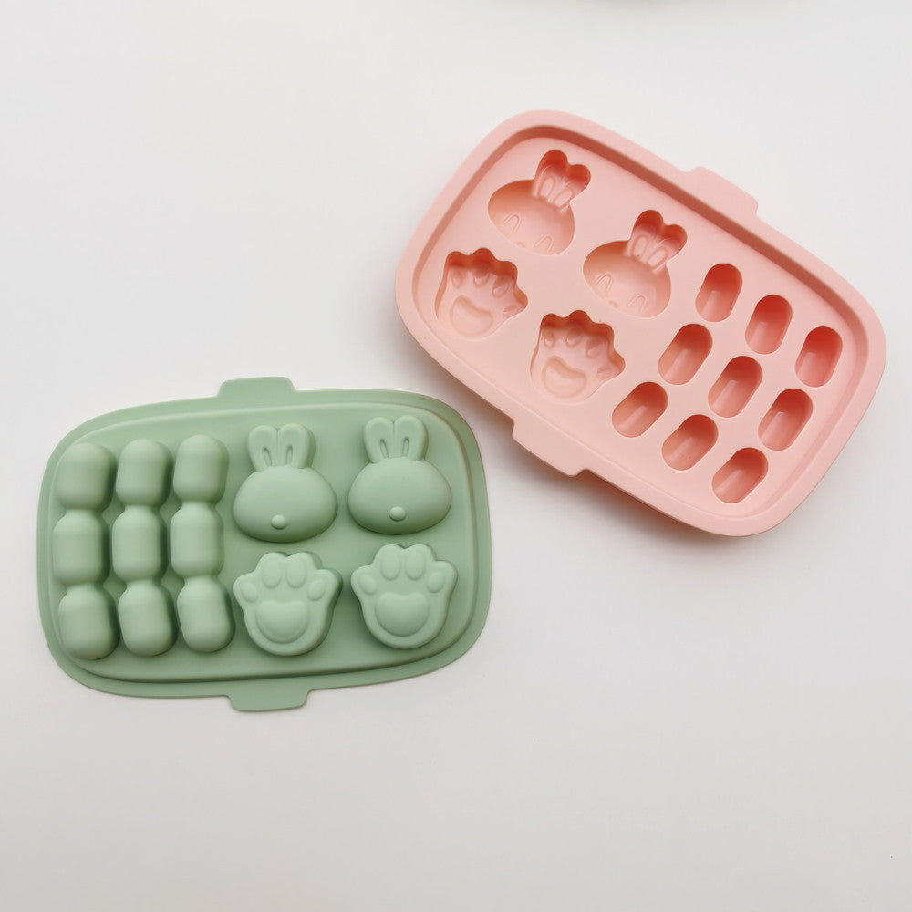 Rabbit Bear Paw Silicone Steaming Mold for Baby Food