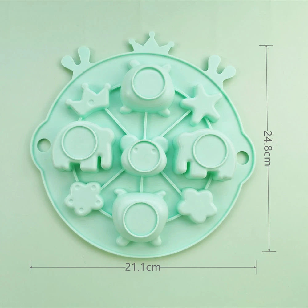 Cartoon Animal Star Flower Silicone Steaming Mold