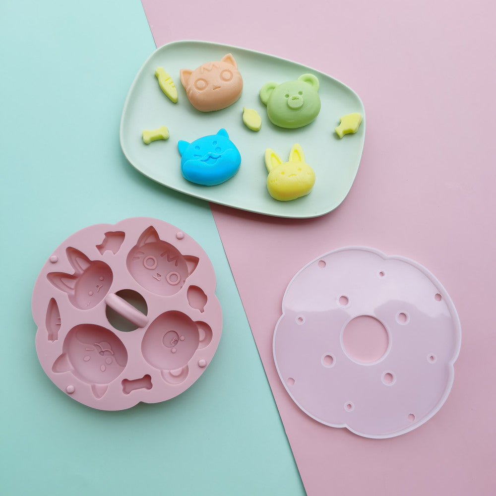 Cat Bunny Animal Silicone Steaming Mold