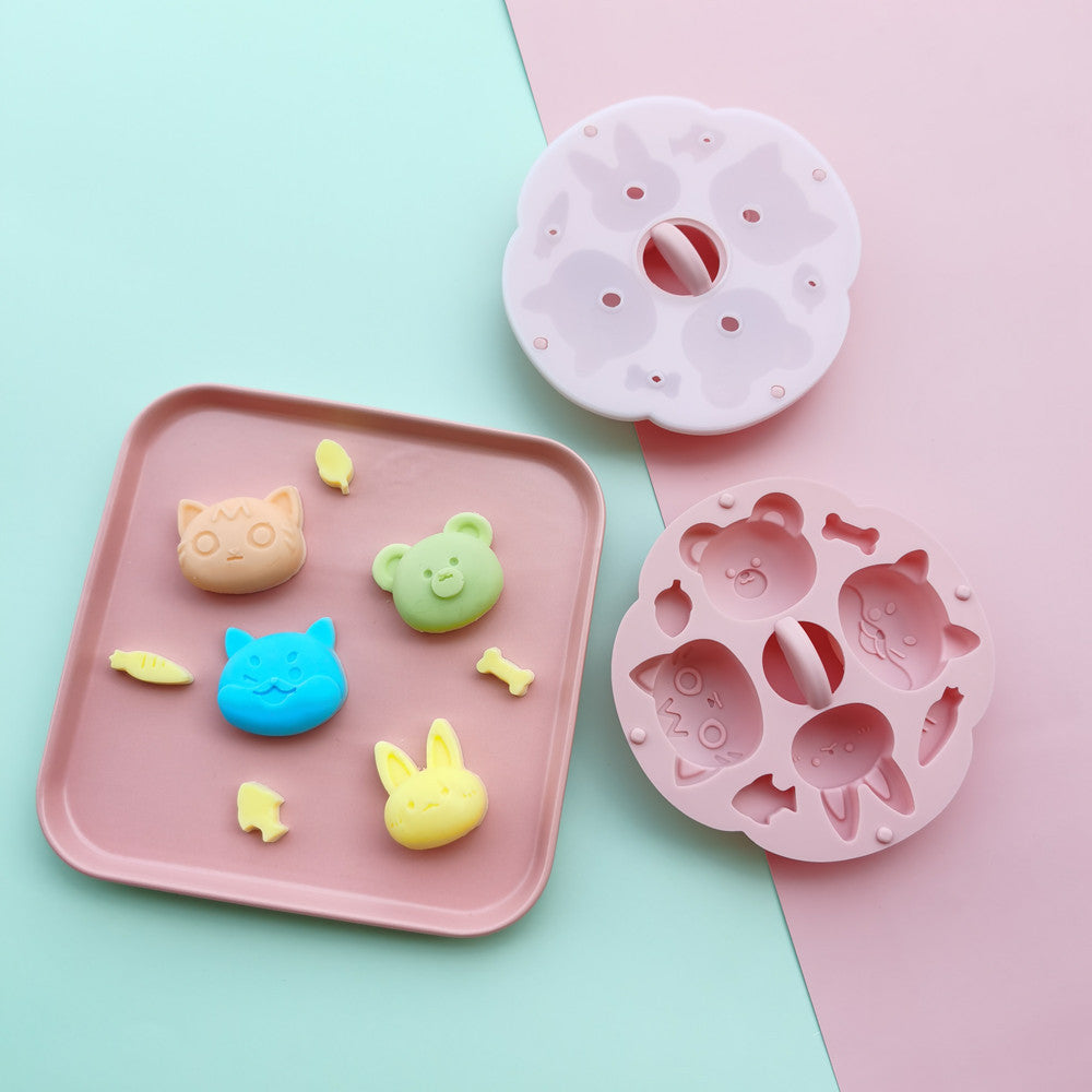 Cat Bunny Animal Silicone Steaming Mold
