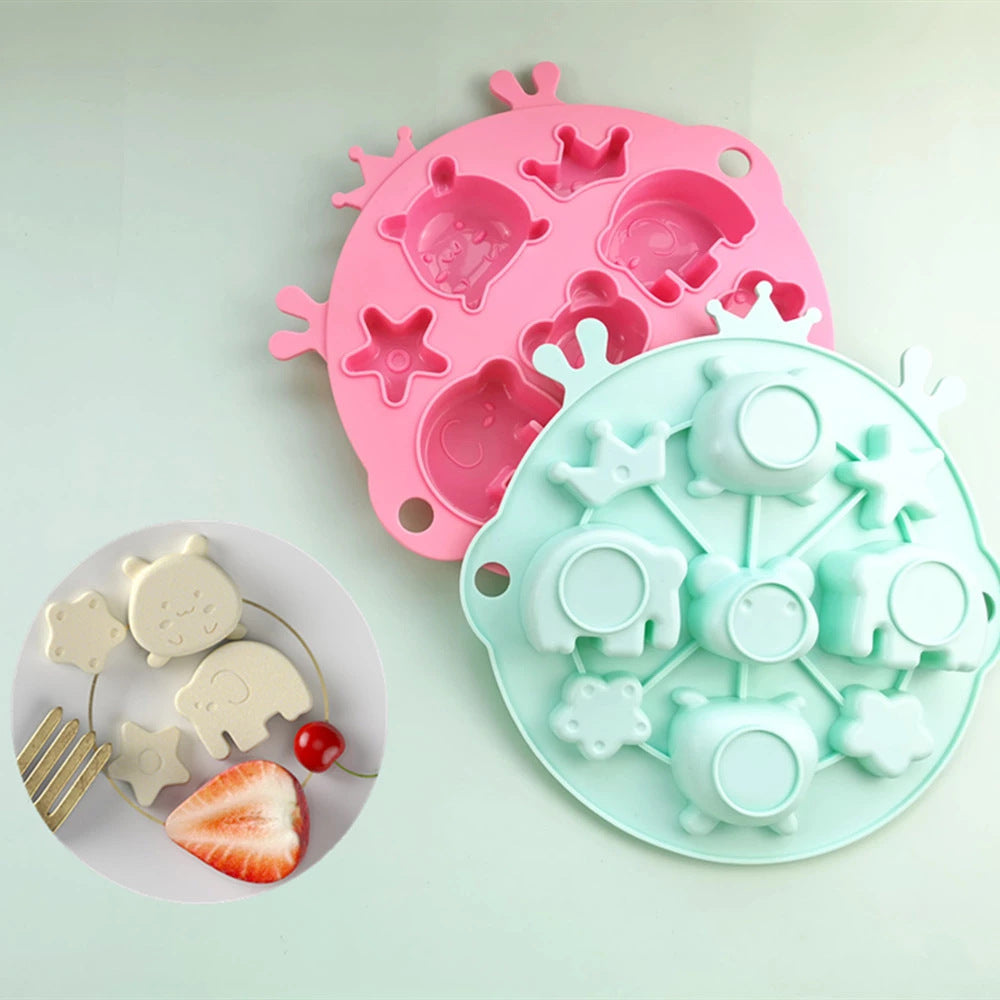 Cartoon Animal Star Flower Silicone Steaming Mold