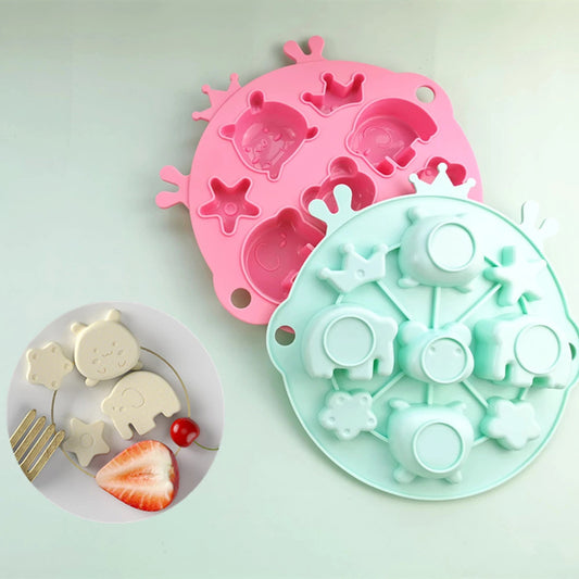 Cartoon Animal Star Flower Silicone Steaming Mold
